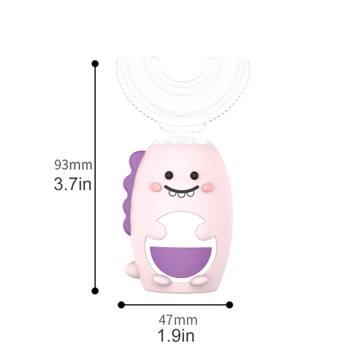 

Smart 360 Degrees Children Electric Toothbrush U Type Silicon chargeable Automatic Ultrasonic Teeth Tooth Brush Cartoon Pattern