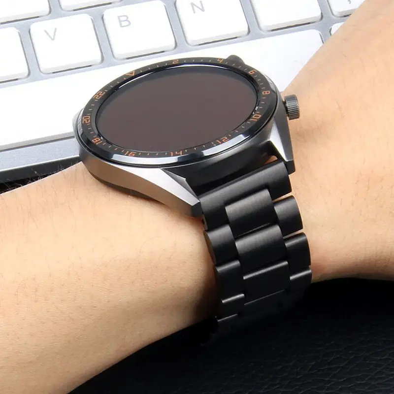 Ремешок из нержавеющей стали для смарт-часов Huawei Watch GT 2E/GT 2 46 мм/GT Active сменный