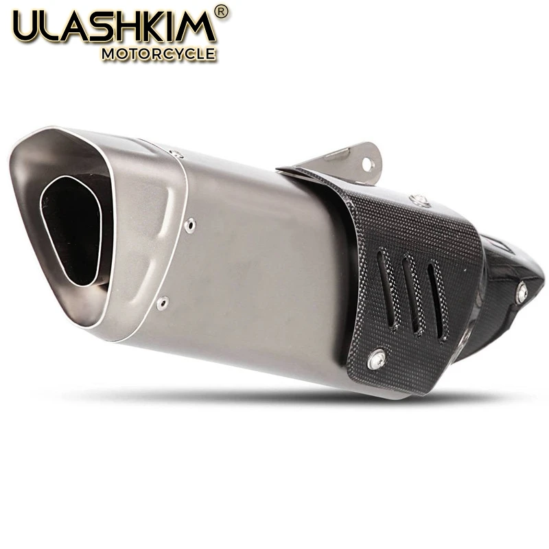 

Universal Motorcycle Carbon Fiber Slip On Exhaust Muffler For YAMAHA R6 YZF R6 ZX6R 10R