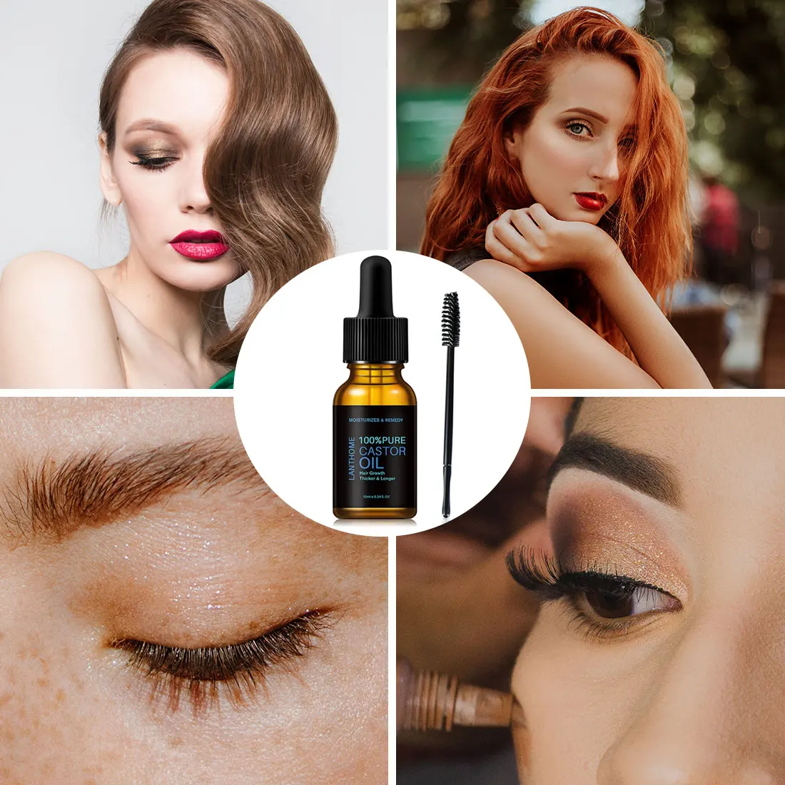 

Eyelashes Growth Serum Moisturizing Natural Castor Oil For Eyelashes Enhancer Lengthening Thicker Eyelash Nourishing Essence Oil