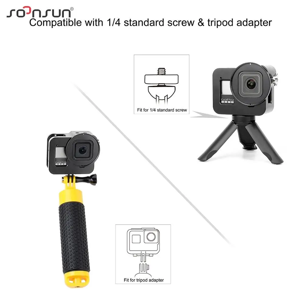 Алюминиевый защитный чехол для GoPro Hero 8