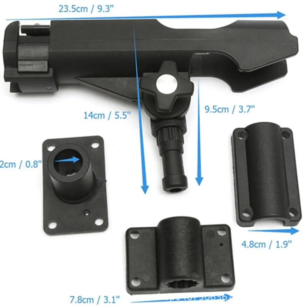

Вращающееся рыболовное сиденье, пластиковый держатель для удочки, регулируемый держатель для забора, кронштейн, комплект принадлежностей ...