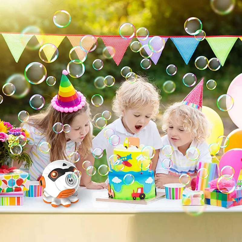 

Bubble Machine Blower for Toddlers, Octopus Auto Bubble Maker with Music and Light for Kids 3000+ Bubbles/Min