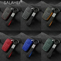 leather 2 3 buttons car key case cover shell fob for toyota camry corolla rav4 chr prodo avalon land cruiser prius accessories