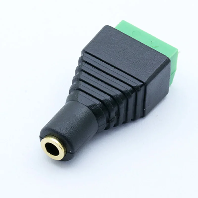 10 шт./лот CCTV Phono Jack 3 5 мм стерео контактный гнездовой разъем на AV винт балун