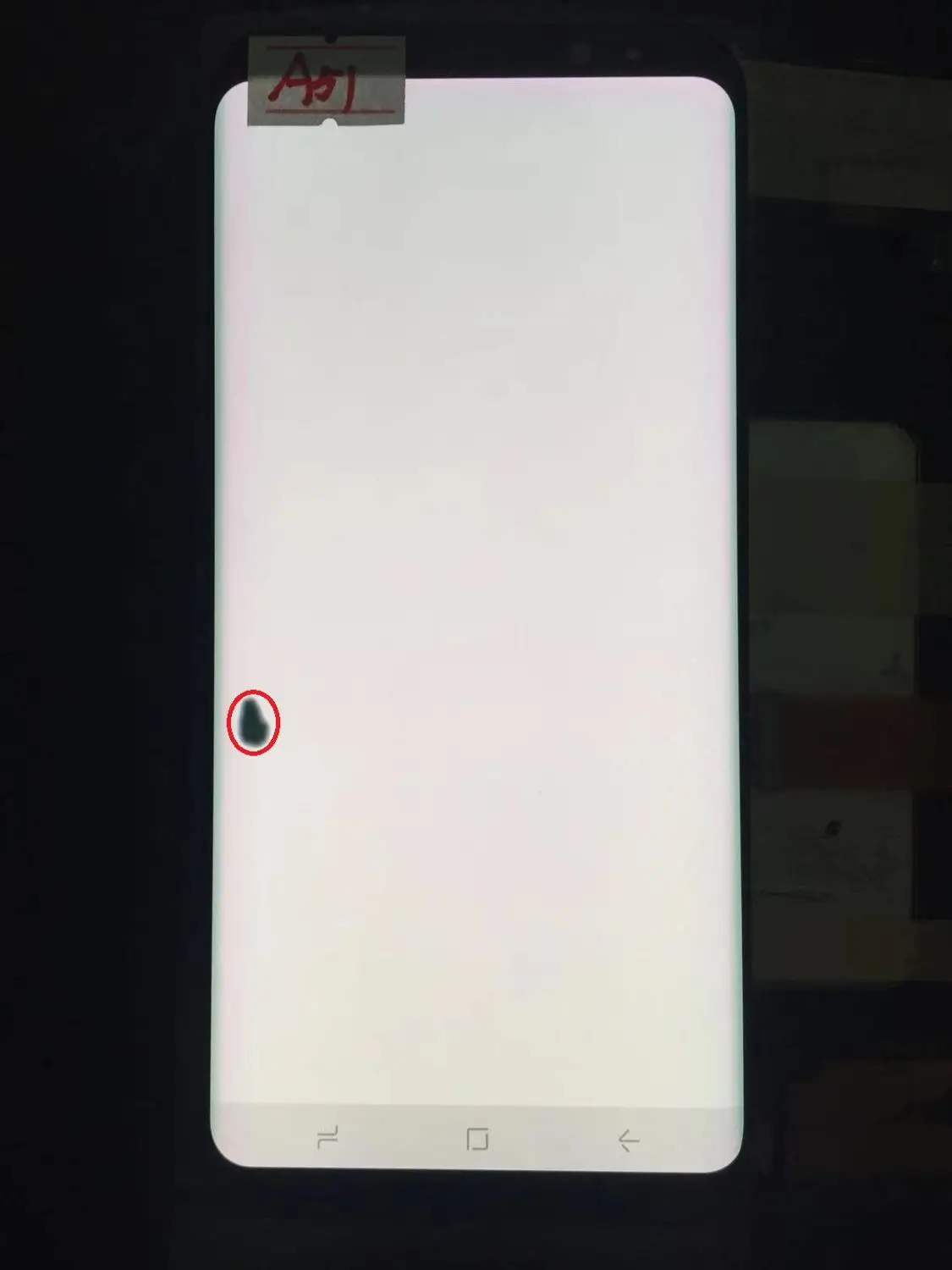 NO.A51 ORIGINAL AMOLED LCD for SAMSUNG Galaxy Display S8+ Plus G955U G955F Touch Screen Digitizer With Black Dot - Цвет: NO.A51