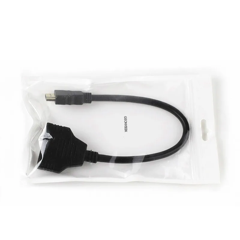 Кабель разветвитель HDMI 1 Male To Dual 2 Female Y Splitter адаптер в HD светодиодный ЖК телевизор