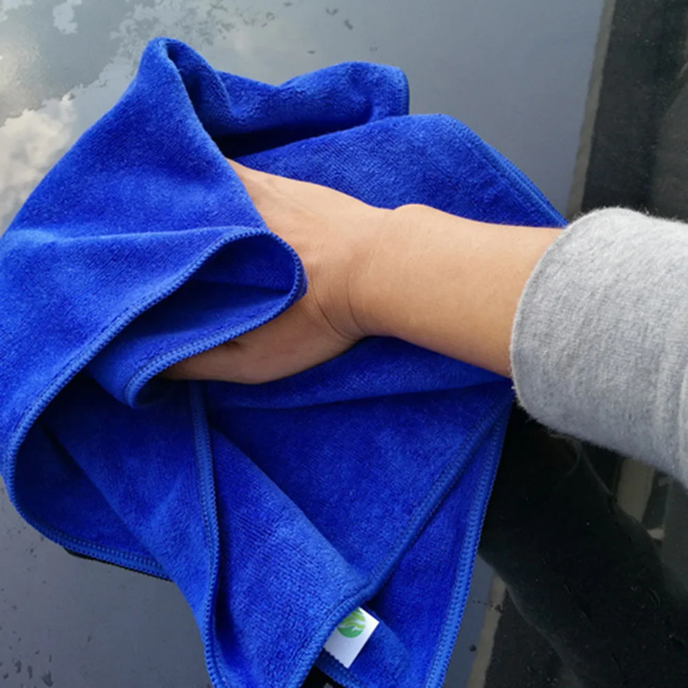 400GSM Polyester Premium Wax Super Absorbent Cleaning Fiber Microfiber Car Towel Washing Cloth Household Cleaner Auto Care 30x70 |
