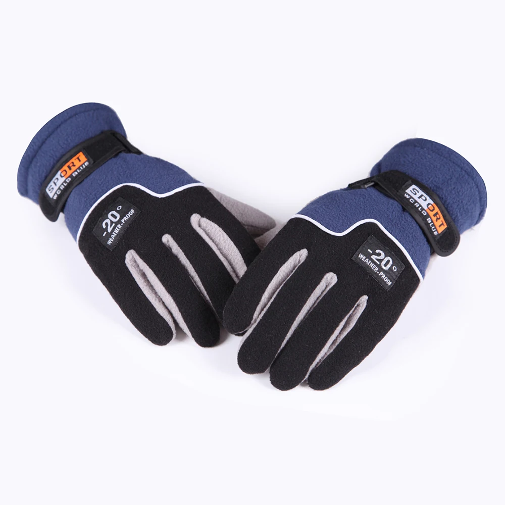 1 Pair Men Women Winter Ourdoor Sport Gloves Ultra Light Polar Fleece Skiing Windproof Motorcycle Climbing Cycling Luvas | Спорт и
