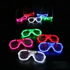 Мигающий светодиодный очки световой подарок светящаяся головная повязка Стиль вечерние очки вечерние украшения