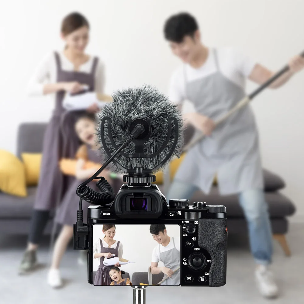 Yongnuo Mic YN220 видеокамера с микрофоном видео микрофон 3 5 мм лобовое стекло для canon nikon