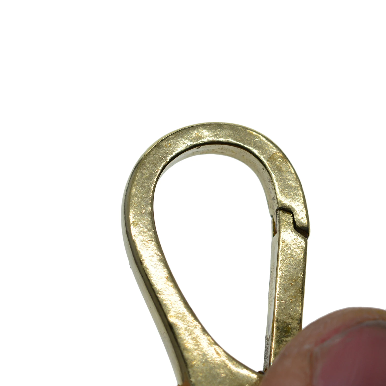 Ручная полированная твердая латунная пружинная застежка-крючок быстросъемный