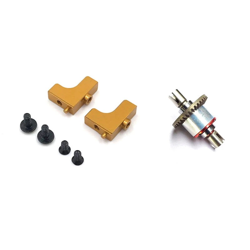 

2 комплекта автозапчастей для радиоуправляемых моделей: 1 комплект металлических сервоприводов желтого цвета и 1 комплект металлических по...