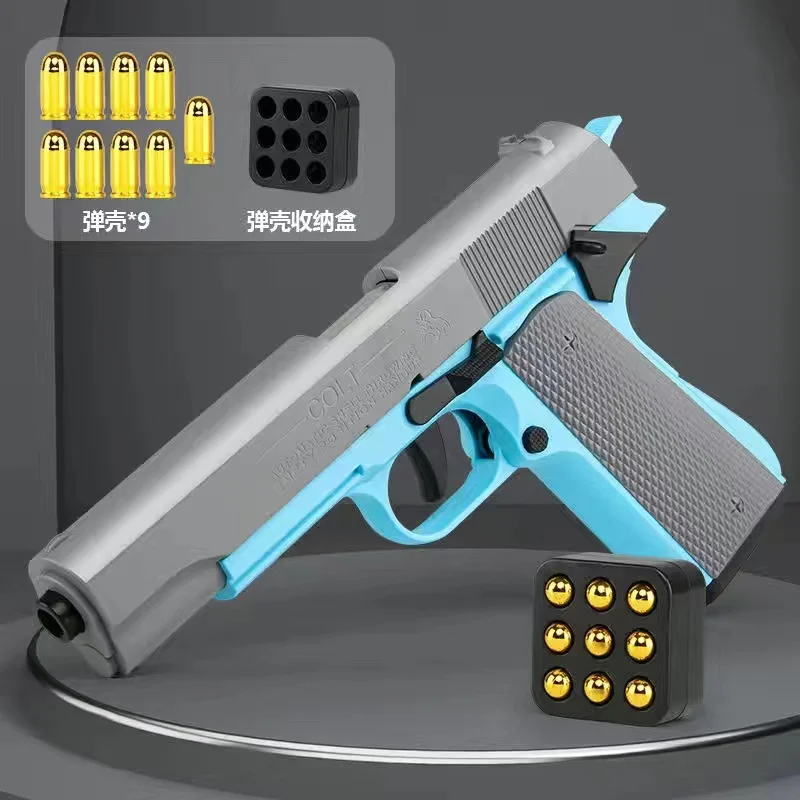 

Shell Throwing Pistol Glock Soft Bullet Toy Gun G17 Pistola Blaster Launcher Child Weapon Model Boys Birthday Gifts Outdoor Game