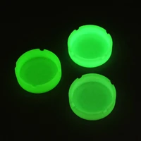 new glow in the dark luminous silicone soft ashtray for smoking cigarette cigar 1pc