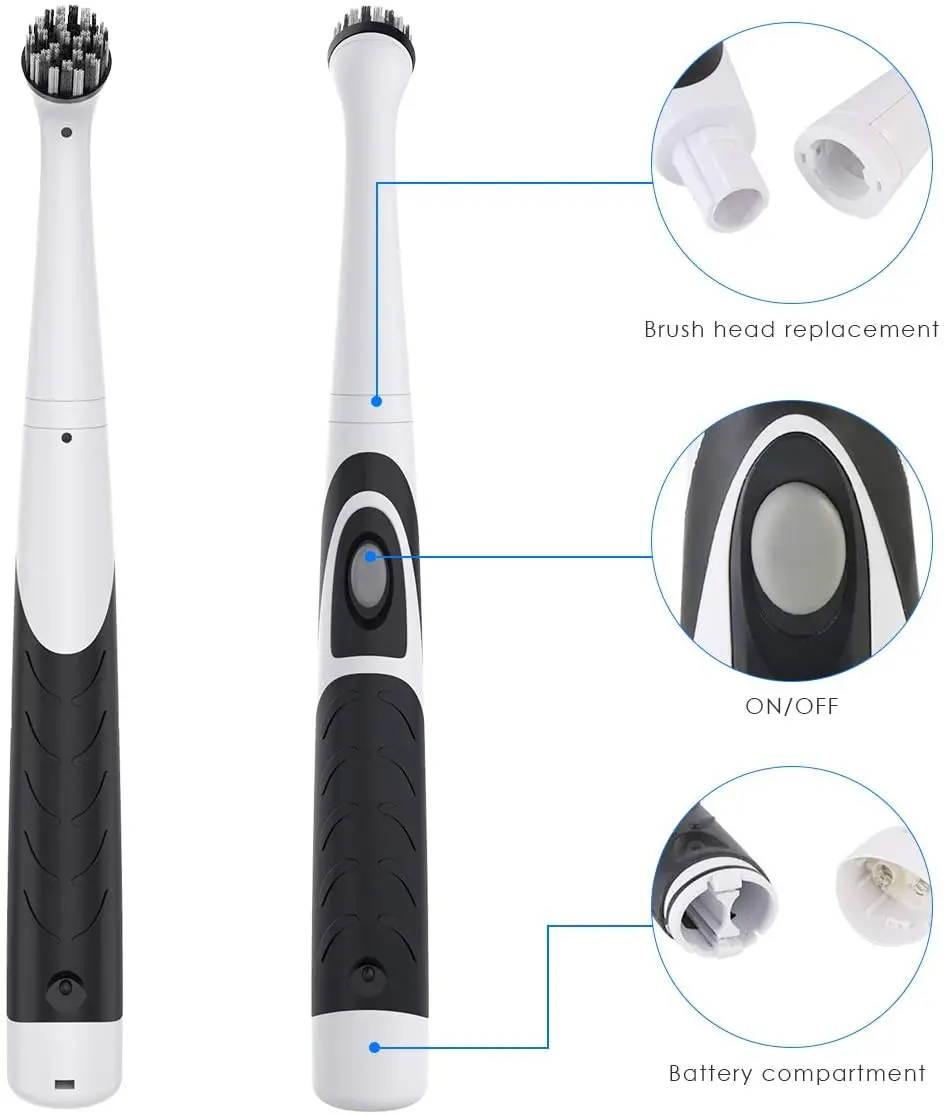 

Electric Cleaning Brush Oscillating Cleaning Tool Electric Spin Scrubber Turbo Scrub Power Sonic Power Scrubber for Bathroom