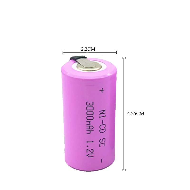 13 шт SC 1,2 V 3000MAH аккумуляторная батарея 4/5 SC Sub C Ni-cd ячейка с электрической дрелью отвертка медицинское оборудование
