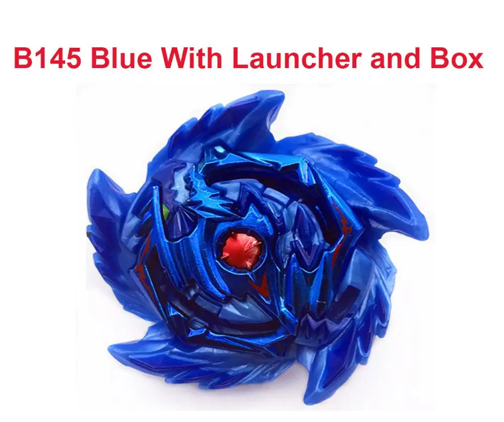 b145 blue with box Новейший Золотой Beyblade Burst GT B140 B144 B145 с коробкой из металла Fusion God Spin Top игрушка подарок для мальчика - Цвет: b145 blue with box
