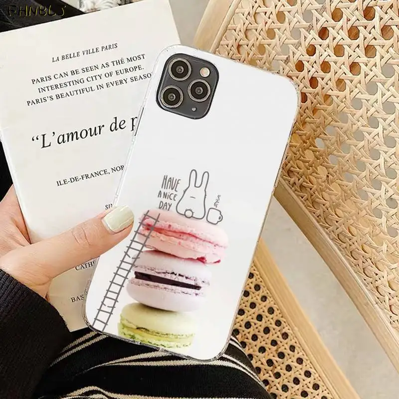 FHNBLJ черный чехол для мобильного телефона с изображением десертного мороженого