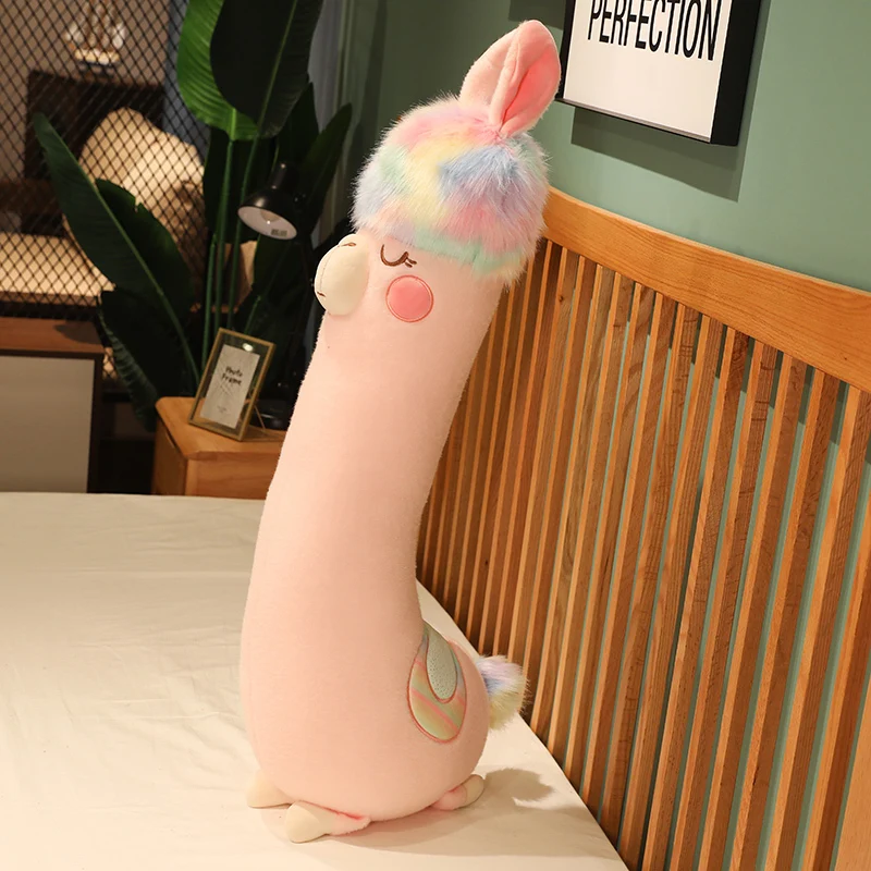 

1PCS 70/100/130cm Cute Playful Plush Stuffed Toy Dream Alpaca Pillow Children Playmate Gift