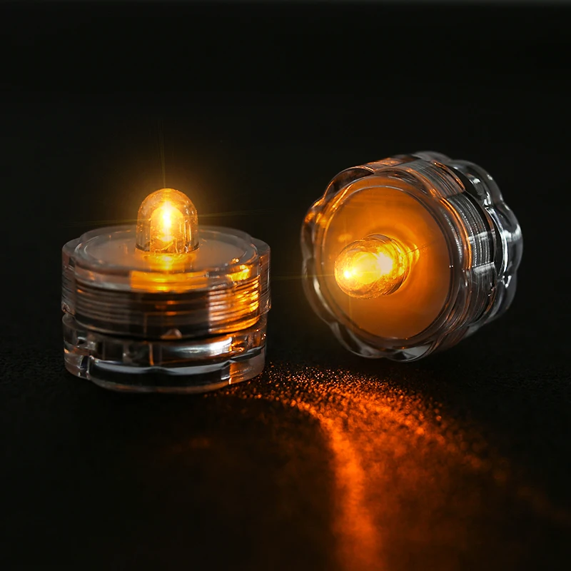 12 шт./компл. водонепроницаемый светодиодный чайный светильник на батарейках