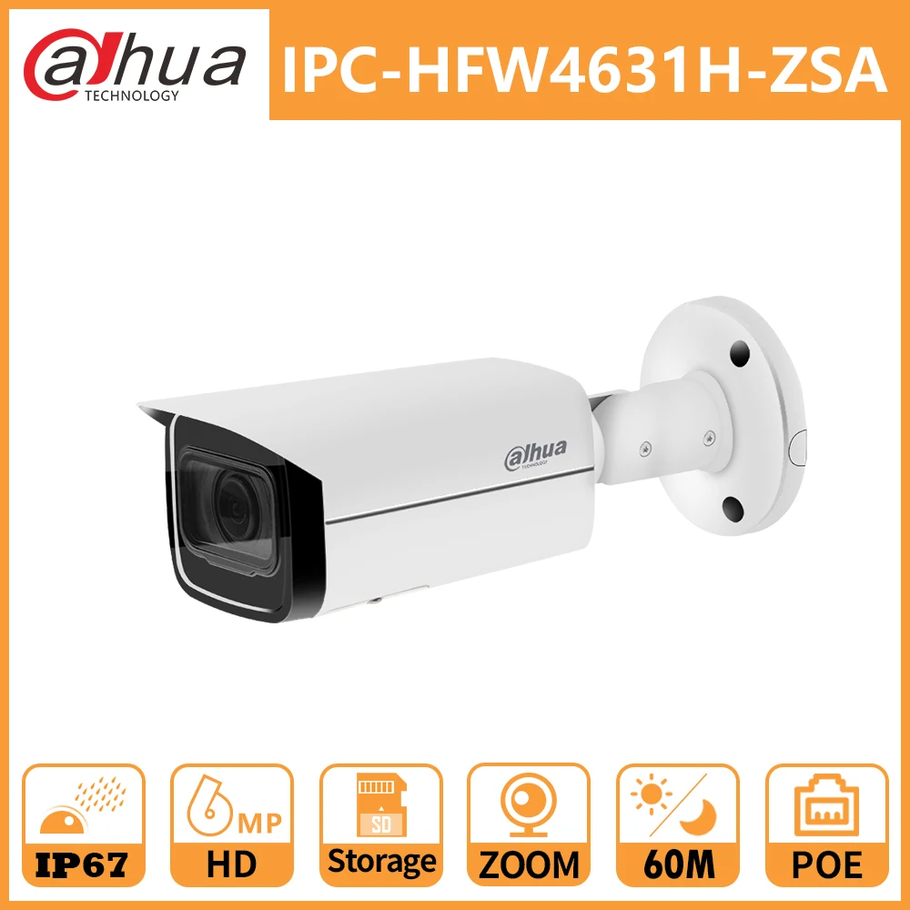 Сетевой видеорегистратор Dahua IPC HFW4631H ZSA 6MP IP Камера 2 7 ~ 13 5 мм 5X зум VF объектива от
