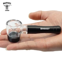 hornet smoking pipe with glass bowl straight style cigarette holder can add some water fashion smoking accessories cool gifts