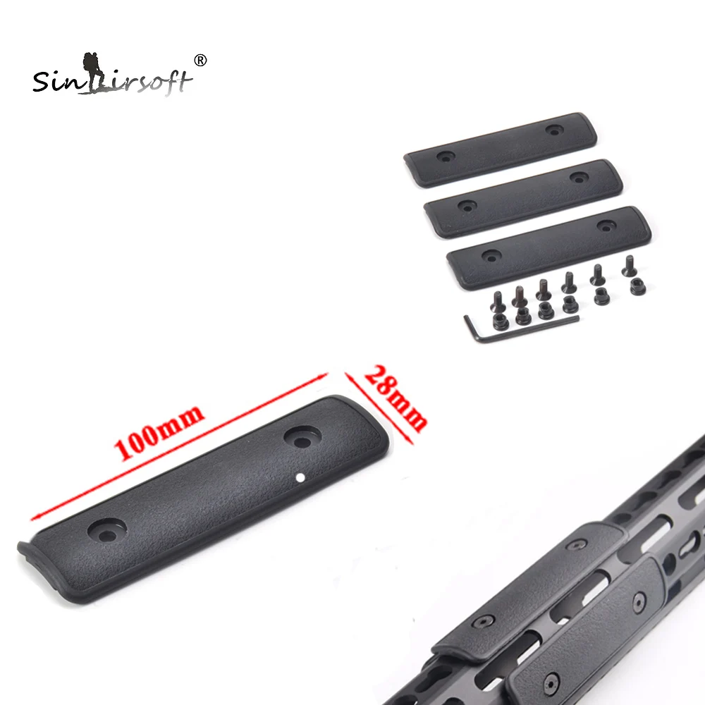 4 ''Keymod Rail Panel Section Handguard Cover 3 шт высокоударные полимерные Охотничьи Аксессуары