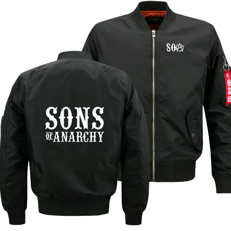 

Летающая Мужская куртка, приталенная теплая куртка-пилот, Свитшот в стиле хип-хоп, Соа, Сыновья Анархии, Детская куртка в стиле Харадзюку