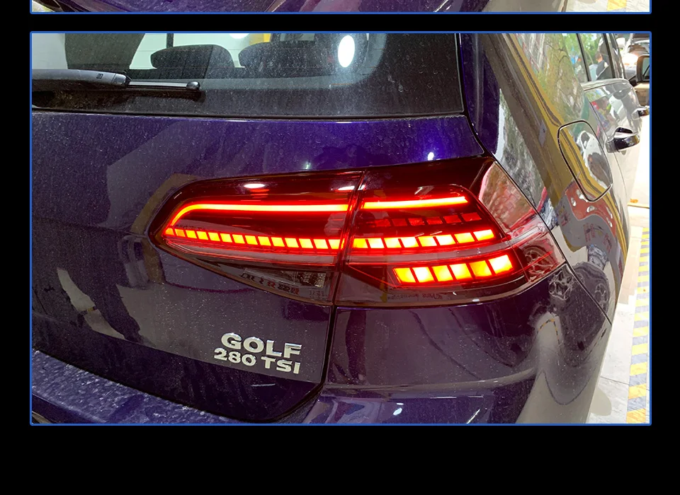 AKD Тюнинг автомобилей задние фонари для VW Golf 7 Golf MK7 Golf 7,5 задние фонари светодиодный DRL ходовые огни Противотуманные фары с ангельскими глазками задние парковочные