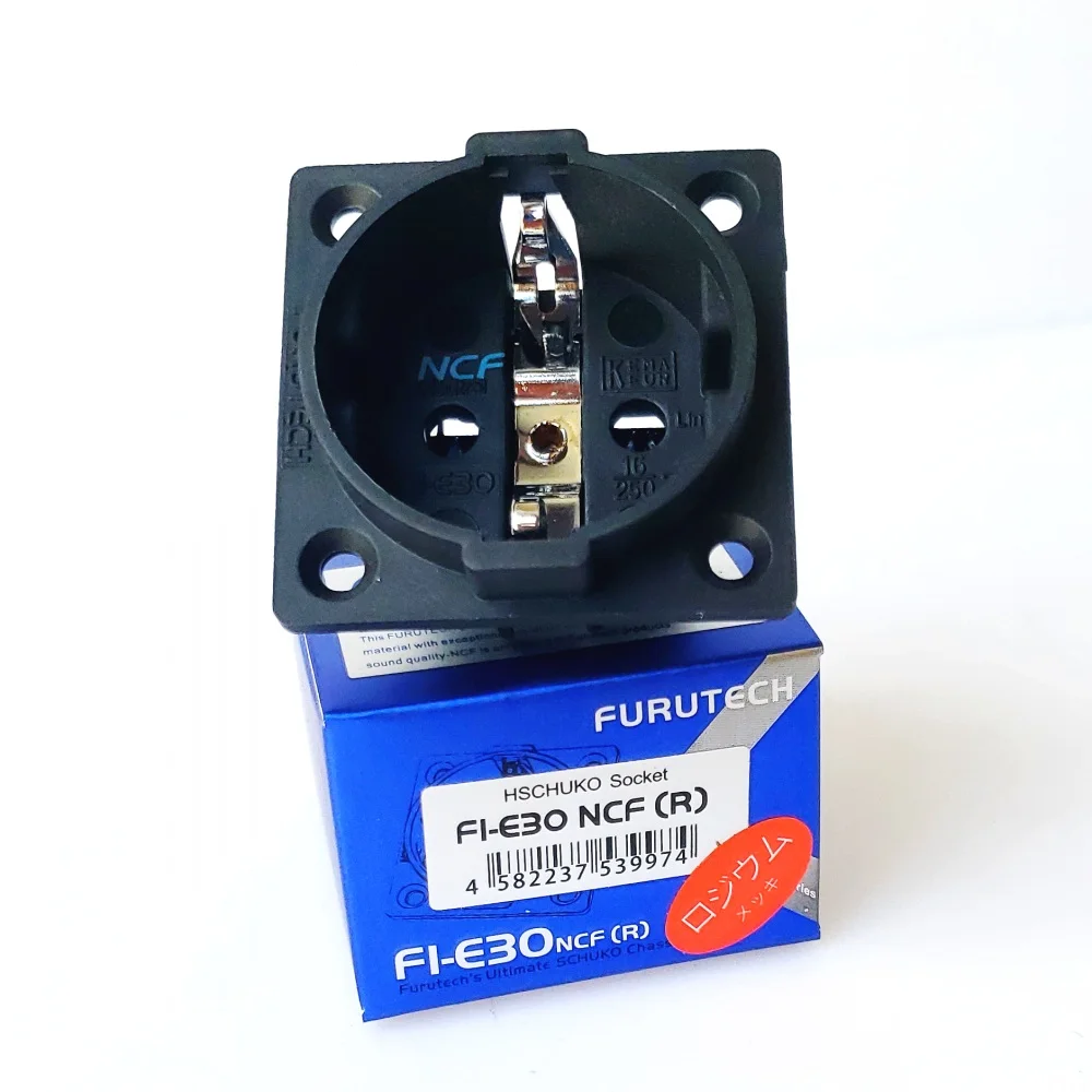 

Furutech Schuko FI-E30 NCF nano socket pure copper plated Rhodium AC EU Power plug HiFi 1pcs