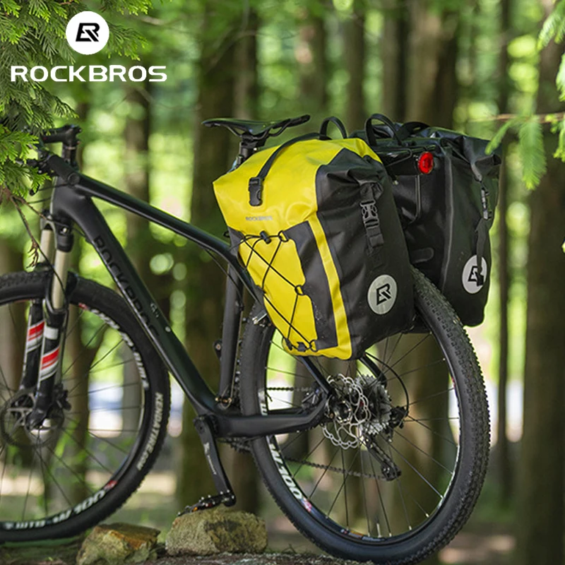 

Велосипедная сумка ROCKBROS, водонепроницаемое седло 27 л, дорожная сумка на багажник велосипеда, аксессуары для верховой езды на большие рассто...