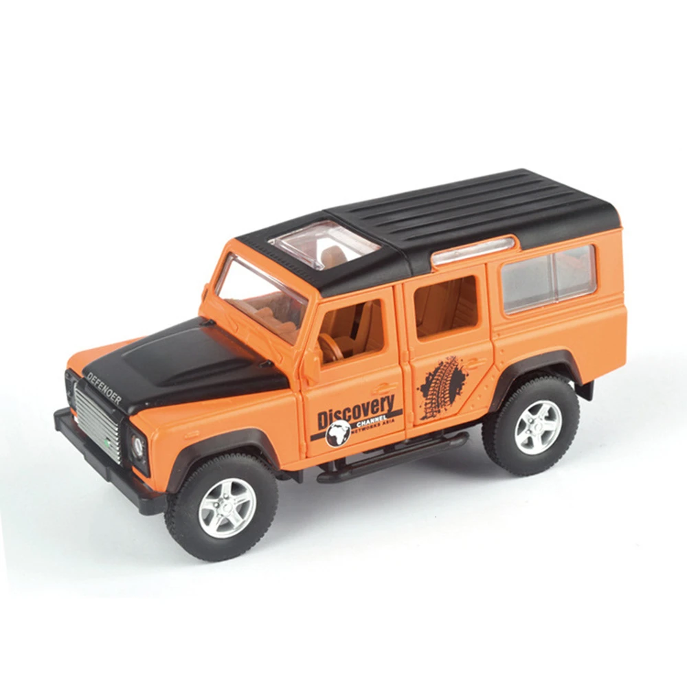 Orange NO BOX 1:36 Land Rover Defender Vehicles Hot Wheel автомобильный металлический тренажер литой под давлением игрушечная модель - Цвет: Orange NO BOX