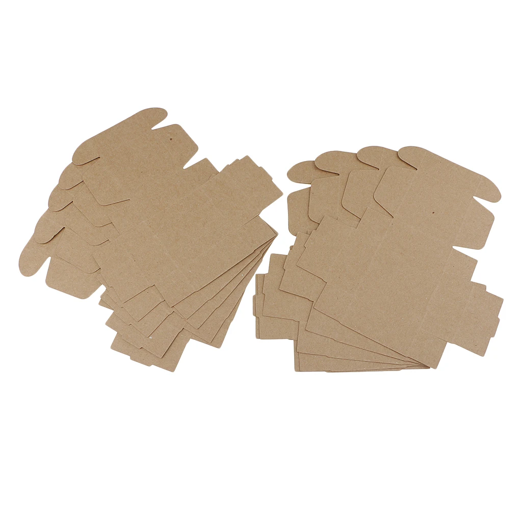 10 шт. складная мини коробка из крафт бумаги ручная работа для упаковки мыла в