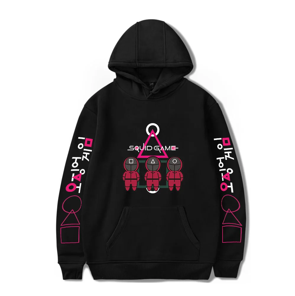 

Kpop Squid Game Hoodies Sweatshirts Men Women Y2K Pullovers Fashion Hip Hop Boy Girl Black Streetwear Kawaii SquidGame clothes