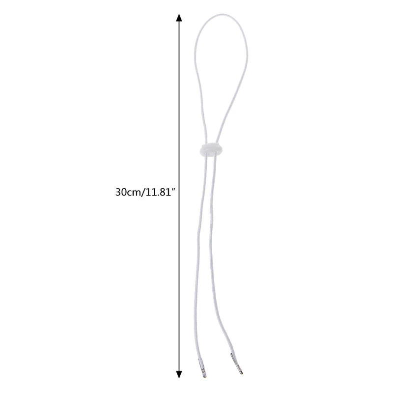 

10PCS Flexible Removable Elastic Hat Chin Cord Straps Adjustable Cord Fasteners