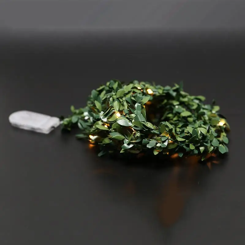 Гирлянда в виде листьев медная светодиодная гирлянда на батарейках 2 м 20