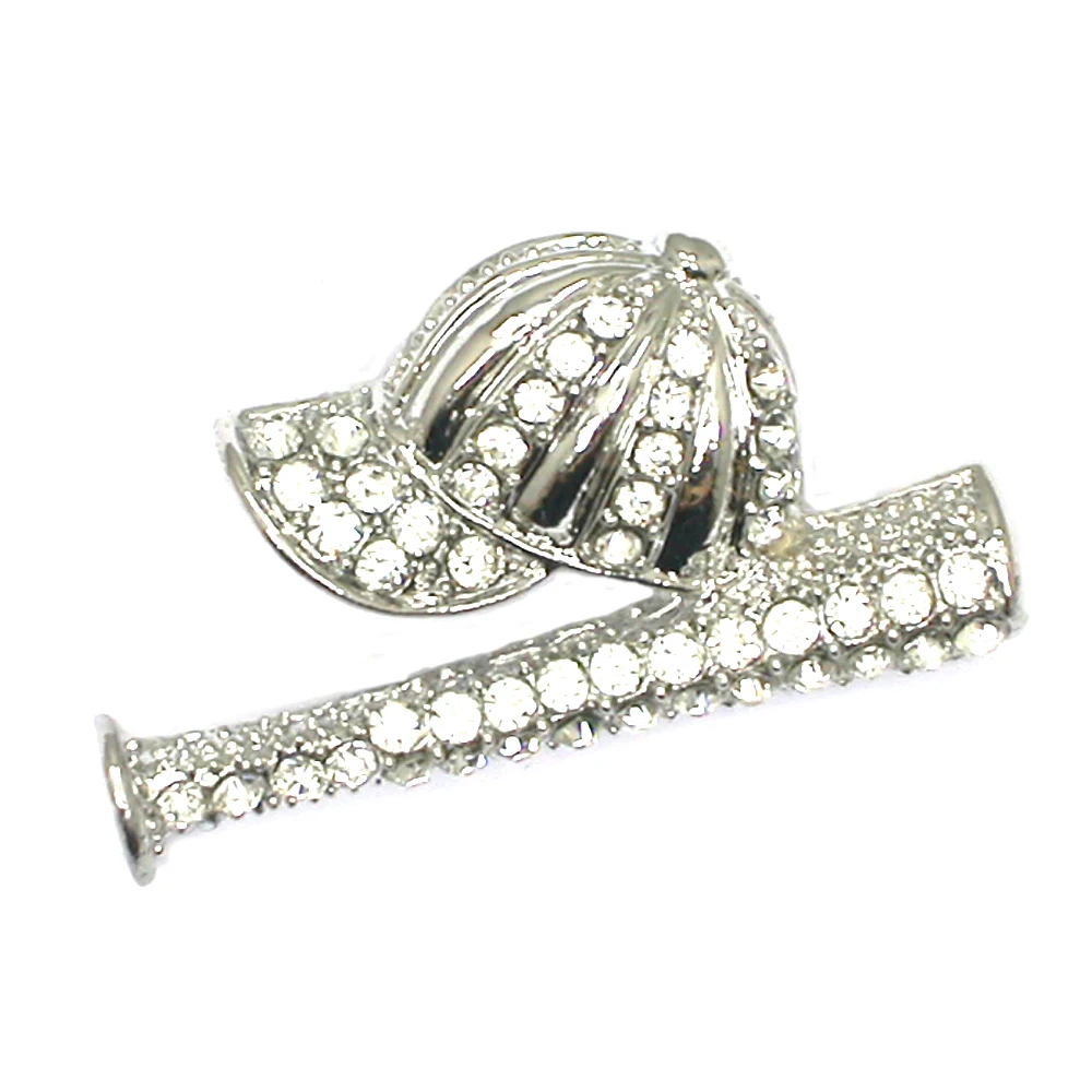 

Baseball bat cap Brooches Women Men Banquet Brooch For Suits Dress Fashion Hat Scarf Backpack Pins party Gifts