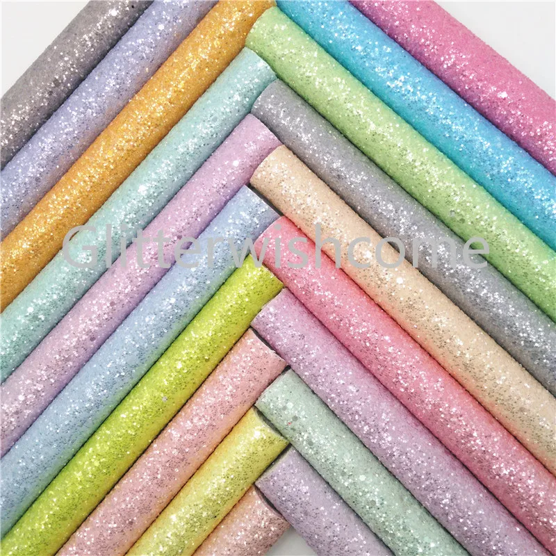 Блестящая блестящая ткань, 21X29 см, размер А4, Пастельная блестящая ткань, плотная блестящая кожа, виниловая ткань из искусственной кожи для бантов, GM664A