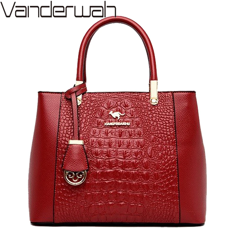 Роскошные женские сумки дизайнерские Элегантные модные с крокодиловым узором