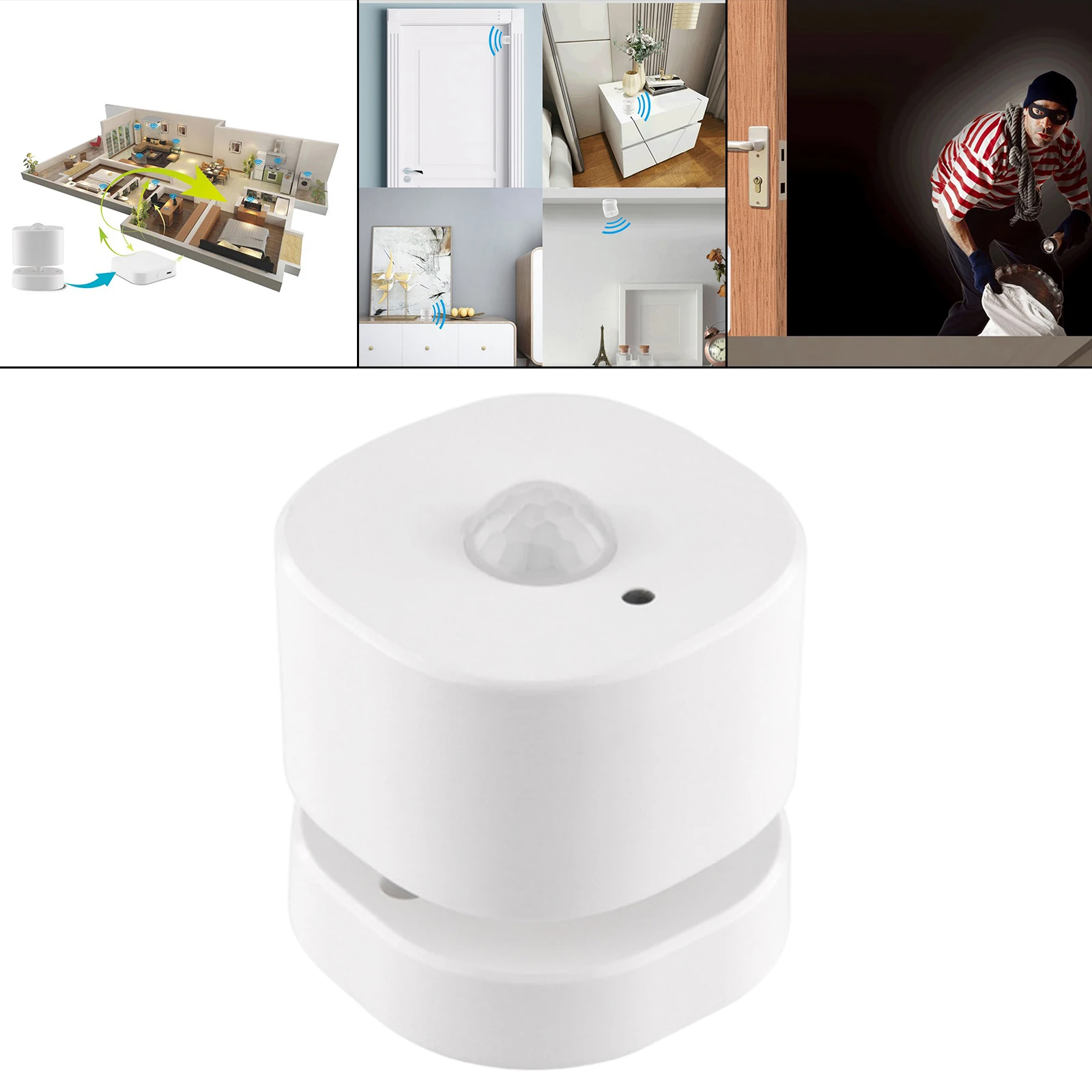 

Датчик человеческого тела Zigbee, детектор с аккумуляторной системой сигнализации, управление через приложение, умный датчик движения тела «с...