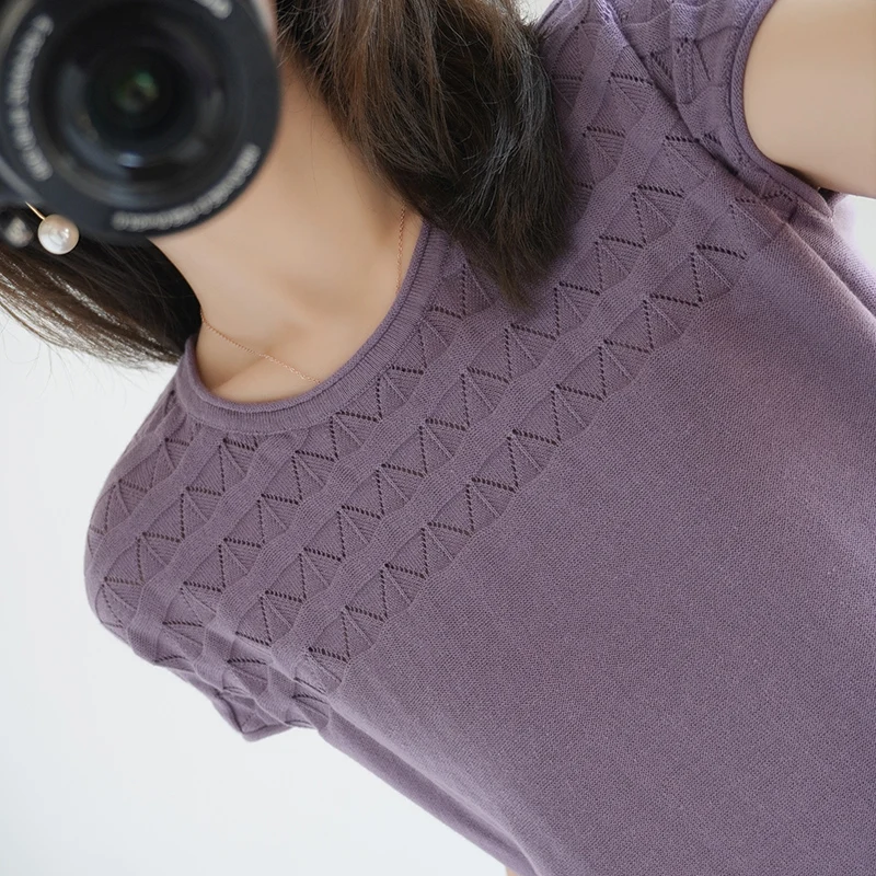 Fashion Women silver Tops T-shirts Female 2019 Summer