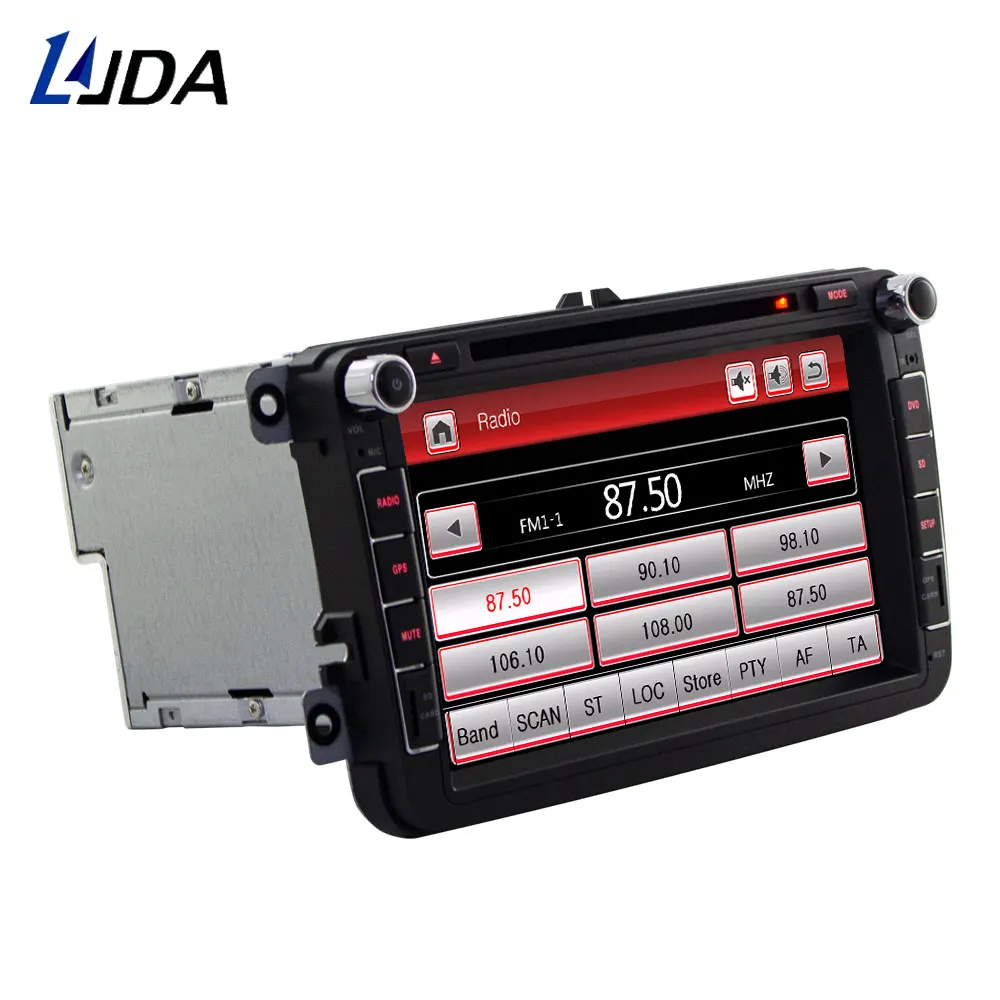Автомагнитола LJDA 2 din DVD-плеер для Volkswagen VW GOLF PASSAT B6 JETTA POLO CC TIGUAN OCTAVIA T5 Gps-навигация