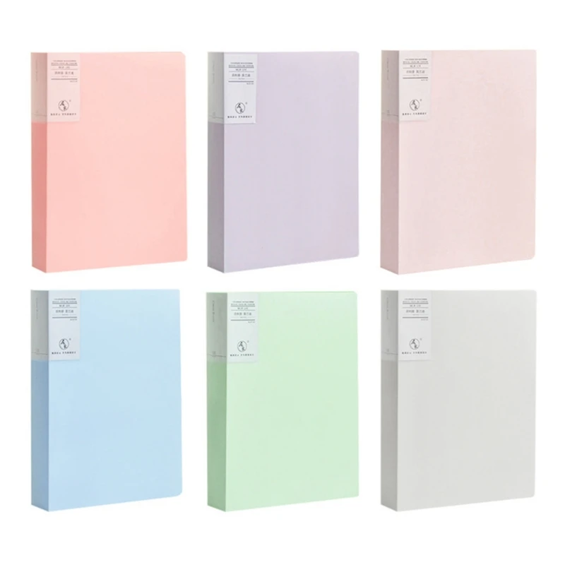 

A4 Display Book 20/40/80/100 Pages Transparent Insert File Folder Document Storage Bag Office School Supplies