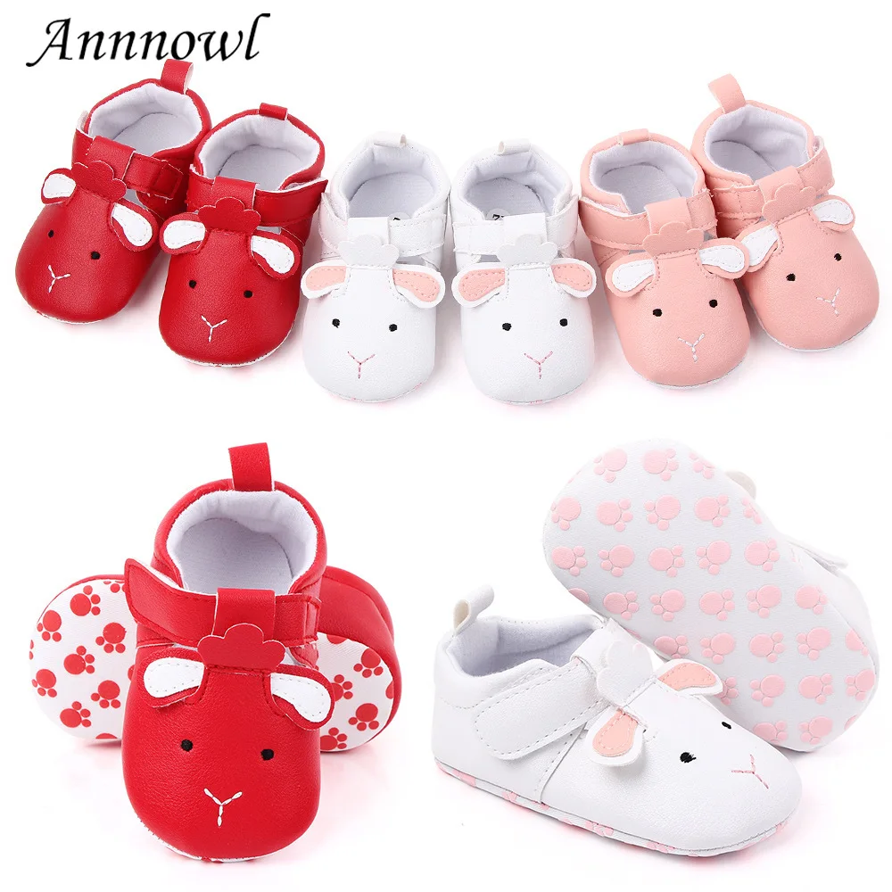 

New Brand Baby Girl Shoes Cartoon Soft Sole Walking Toddler First Step Newborn Footwear Infant for 1 Year Old Girls Crib Shoe