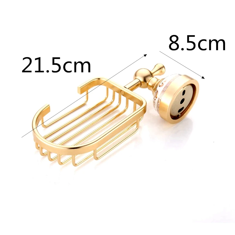 

Soap holder Wall Mounted Solid Aluminium Wall Mounted Antique Brass Color Bathroom Soap Basket New Bath