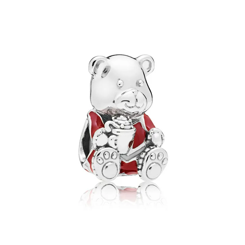 CodeMonkey Настоящее 925 Strerling серебряная подвеска с Санта-Клаусом подходит для оригинального браслета CodeMonkey Бусины DIY Ювелирные изделия для женщин