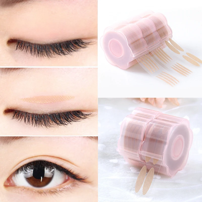 

1 Roll 600PCS Eyelid Sticker Double Eyelid Sticker Beauty Invisible Eyeliner Sticker Eyelid Lift Lace Eyelid Tape Waterproof