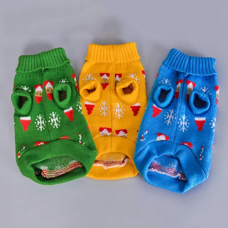 Трикотажная одежда для домашних животных собак осень-зима свитер больших со
