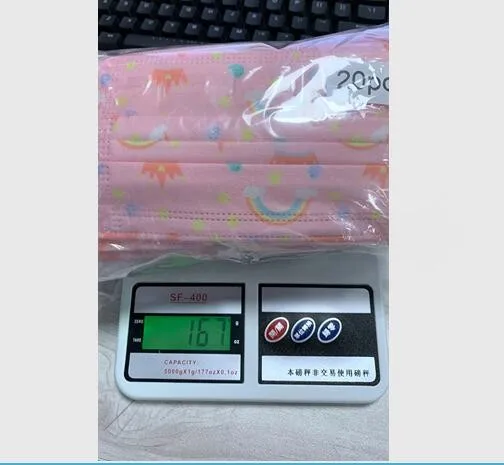 

100pcs Lovely Print Children's Mask Disposable Face Mask for Child 3 Ply Ear Loop Fast Delivery mascarillas para nios E